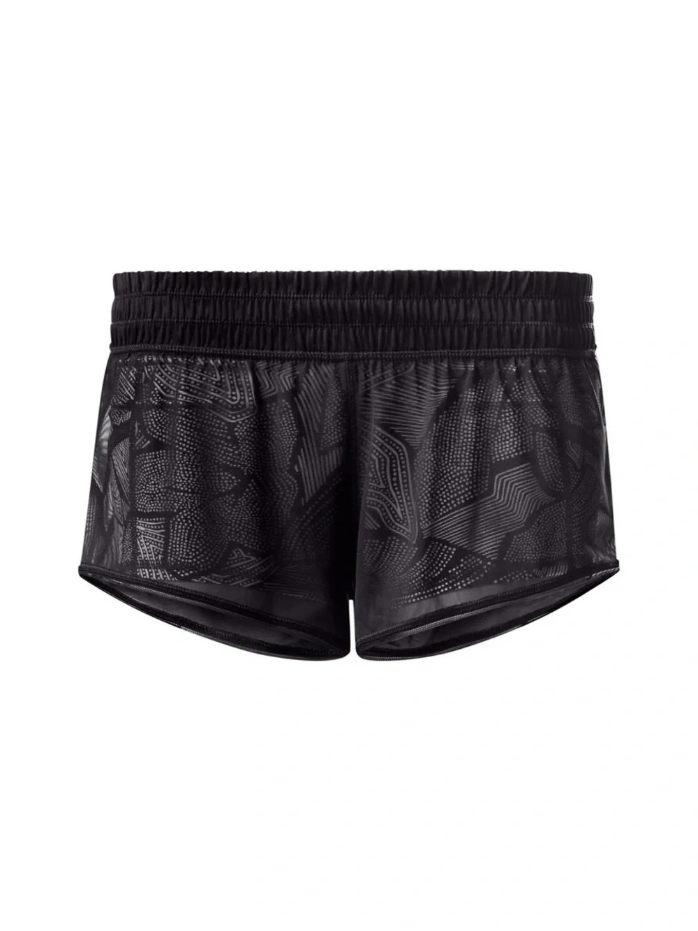 Lululemon City Sky Run By Short Mesh Black Dottie Tribe Size 4 EUC